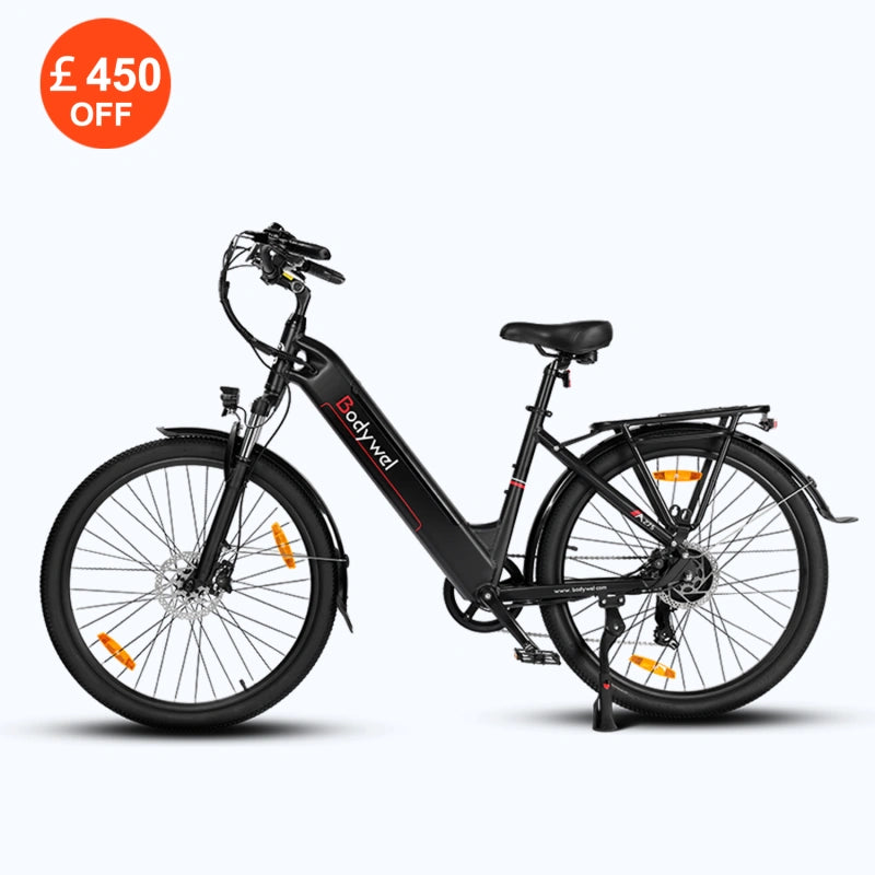 Bodywel A275 City Commuter Electric Bike 62 Miles Range 250W Motor Lightweight Design