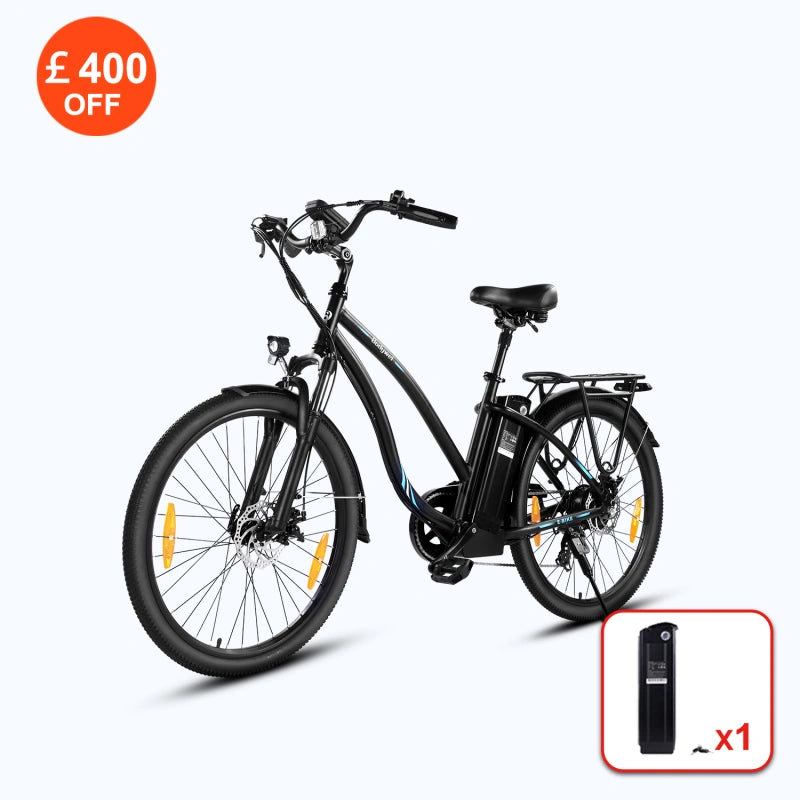 Bodywel A26 City Commuter Electric Bike 62 Miles Range 250W Motor