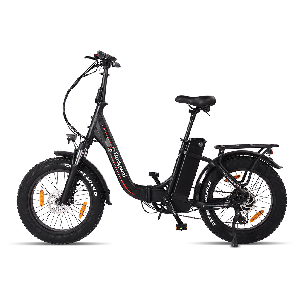 Bodywel® F20 Ebike ze składanymi grubymi oponami – Maksymalny zasięg 120 KM – Silnik 250 W – Akumulator 749 Wh