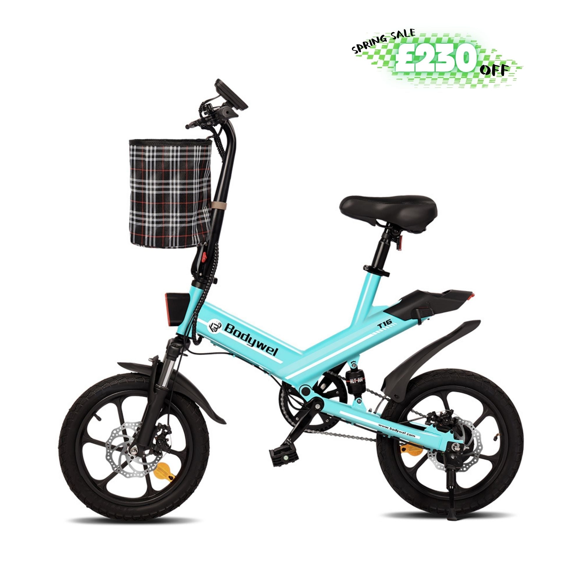 Bodywel T16 Mini Foldable E-Bike spring sale