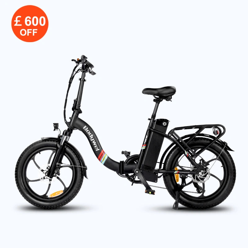 Bodywel F20 SE Foldable Fat Tire Electric Bike 62 Miles Range