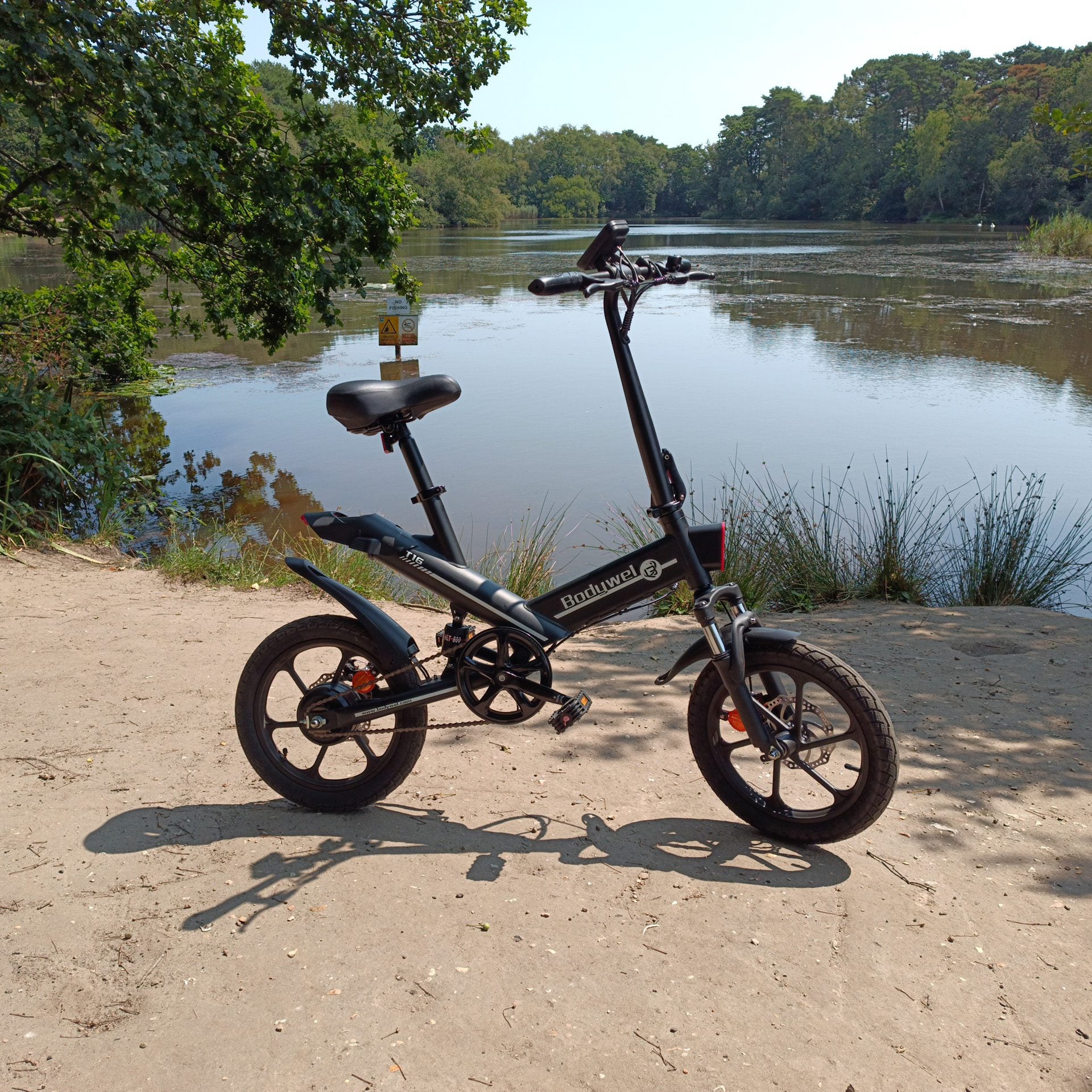 BodyWel® T16 Kleines Mini-E-Bike – Max. Reichweite 70 km – 250-W-Motor – 374-Wh-Akku