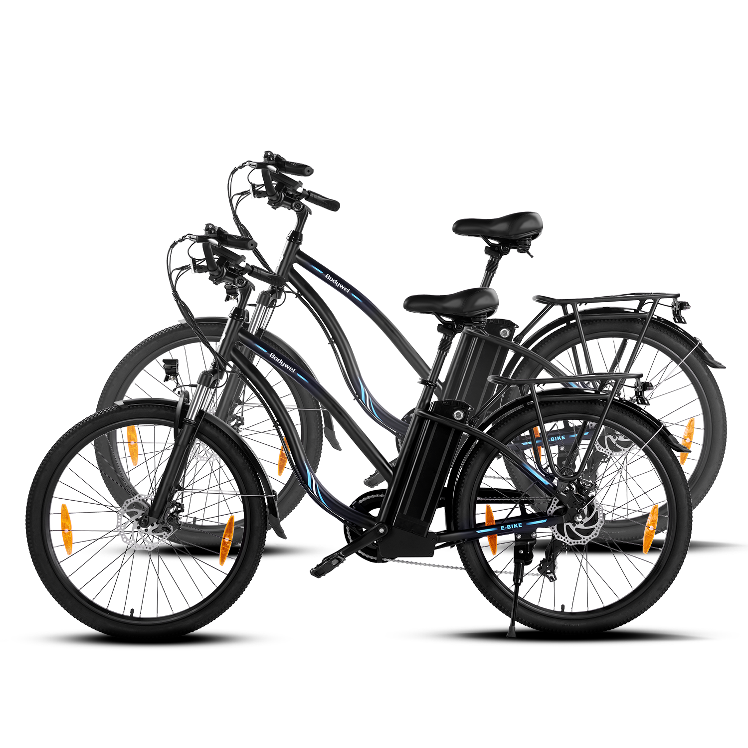 BodyWel® A26 E-Bike für Damen – 100 km Reichweite, elektrisches Damenfahrrad