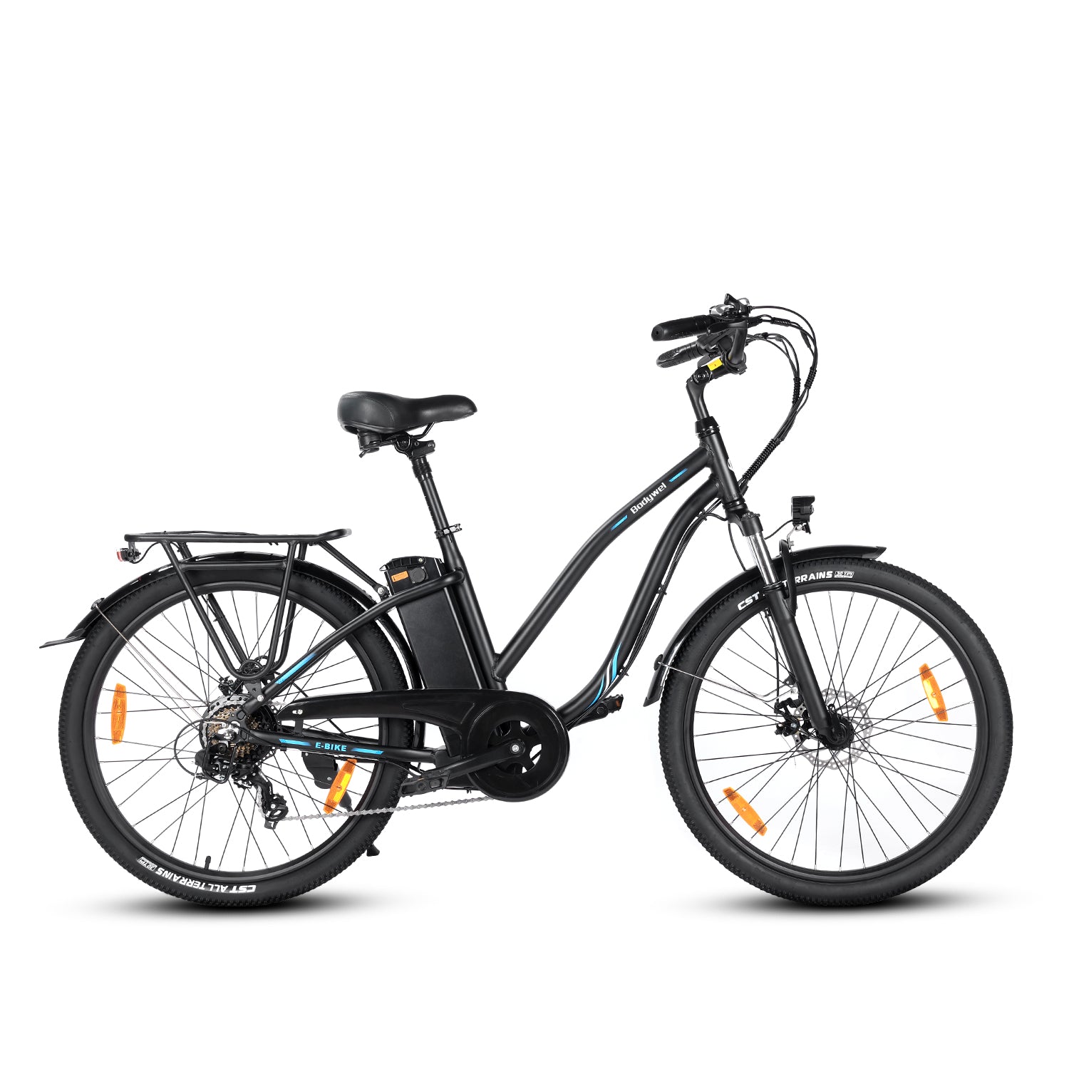 BodyWel® A26 E-Bike für Damen – 100 km Reichweite, elektrisches Damenfahrrad