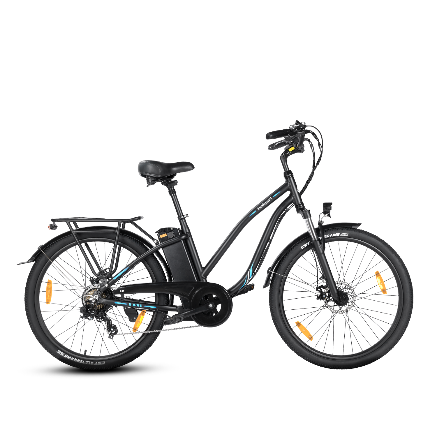 BodyWel® A26 E-Bike für Damen – 100 km Reichweite, elektrisches Damenfahrrad