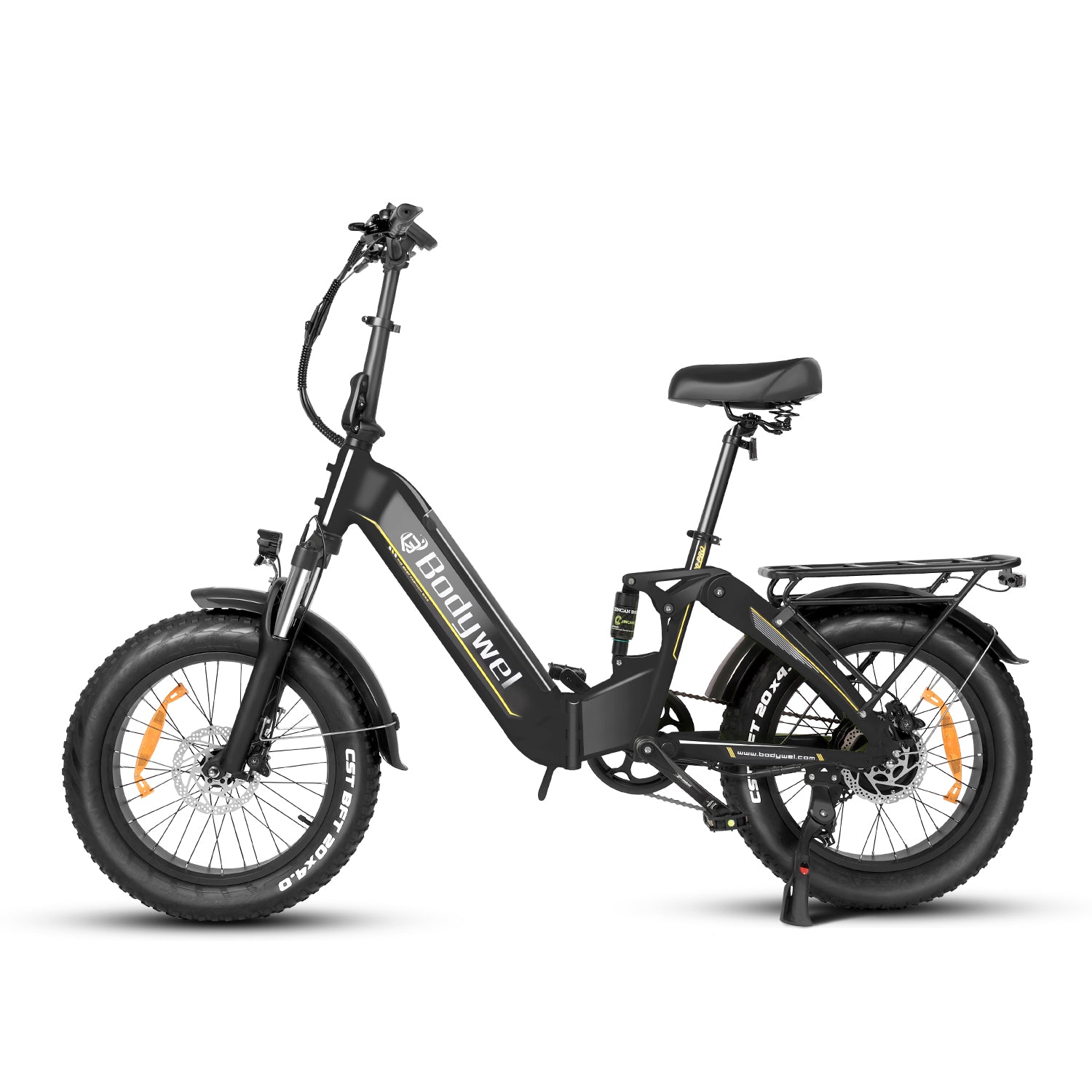 Ebike Bodywel® F20 PRO ze składanymi grubymi oponami – Maksymalny zasięg 120 KM – Silnik 250 W – Akumulator 720 Wh